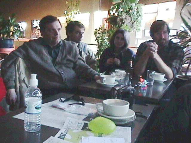 Grainy photo of the weblog gathering